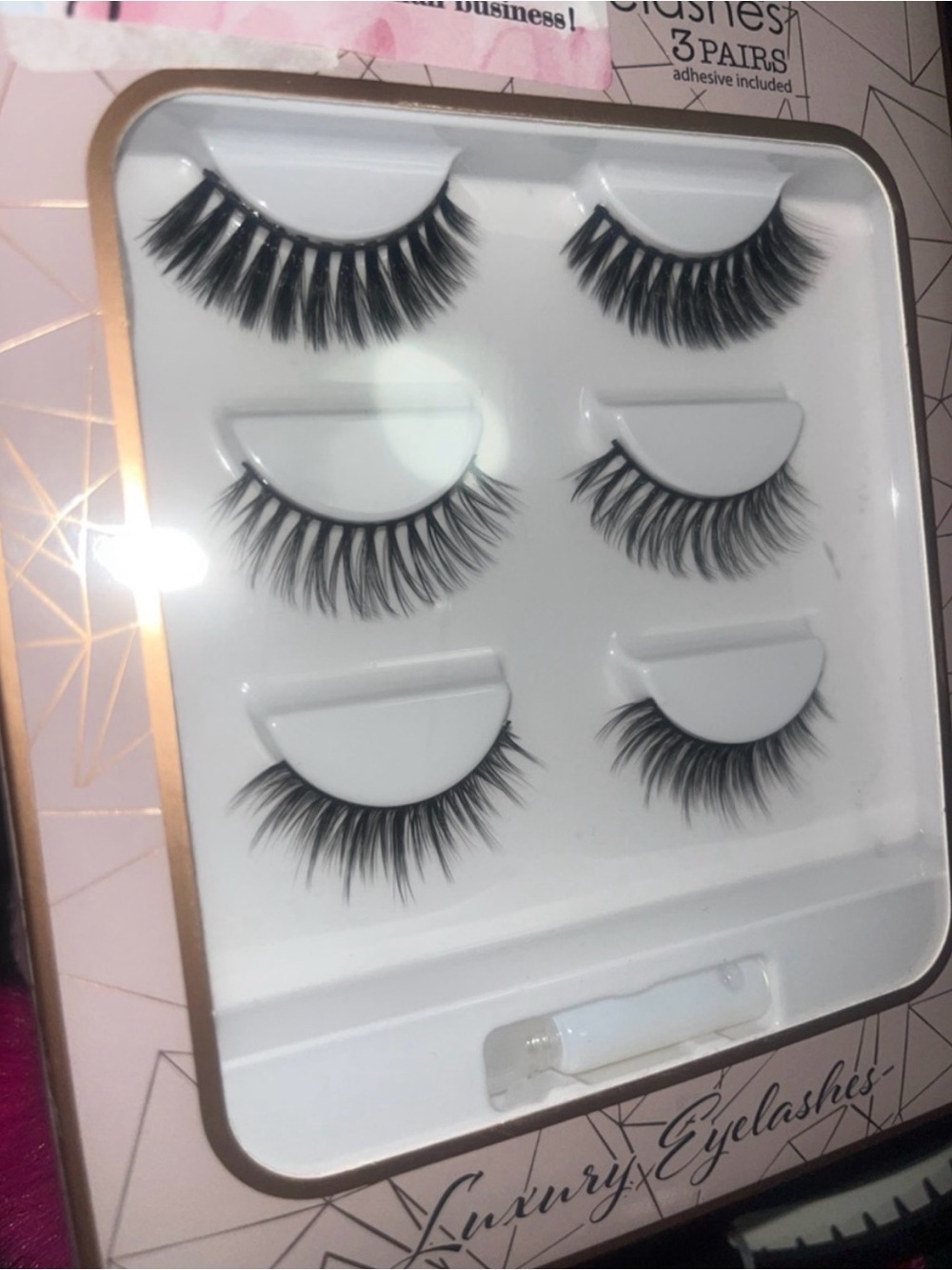 Lilly Lashes Black 3-Pair Volume False Eyelash Set